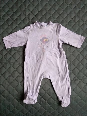 Pyjama tex, taille 3 mois, de couleur violet très clair