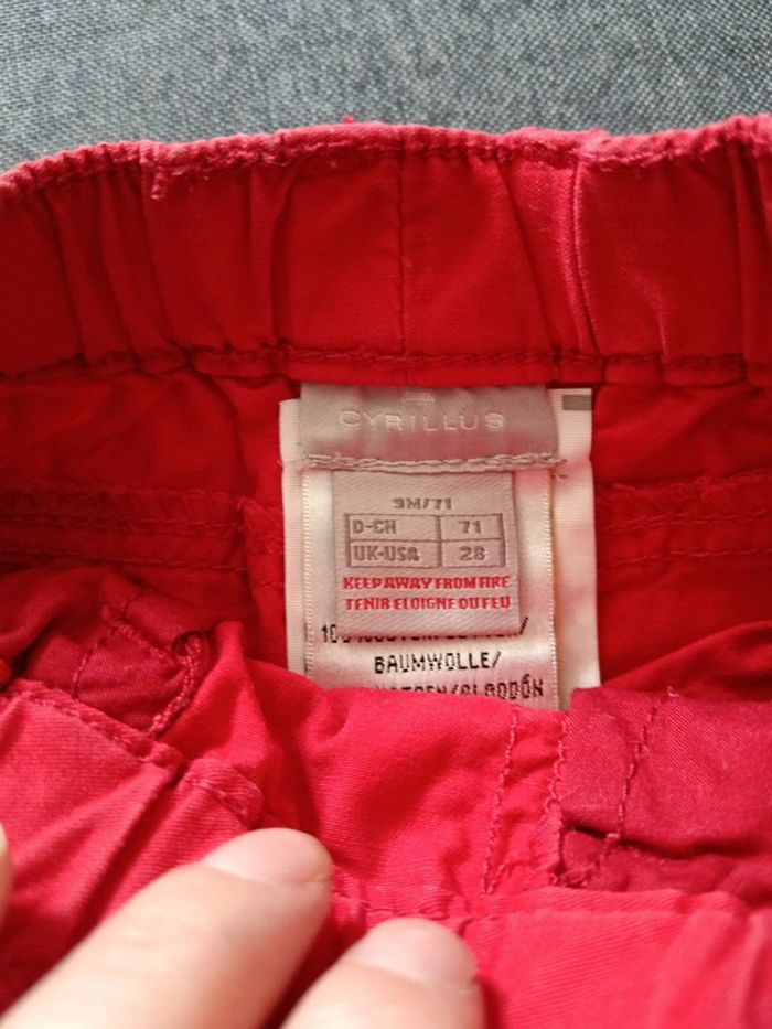 Jeans cyrillus rouge - photo numéro 5