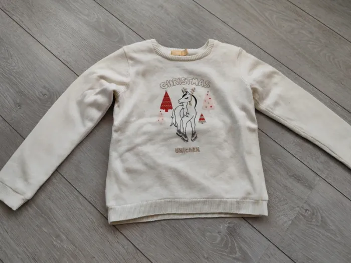 Pull Noël licorne