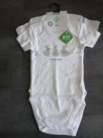 lot 2 bodies manches courtes garcon tex baby 86 cm 23 mois