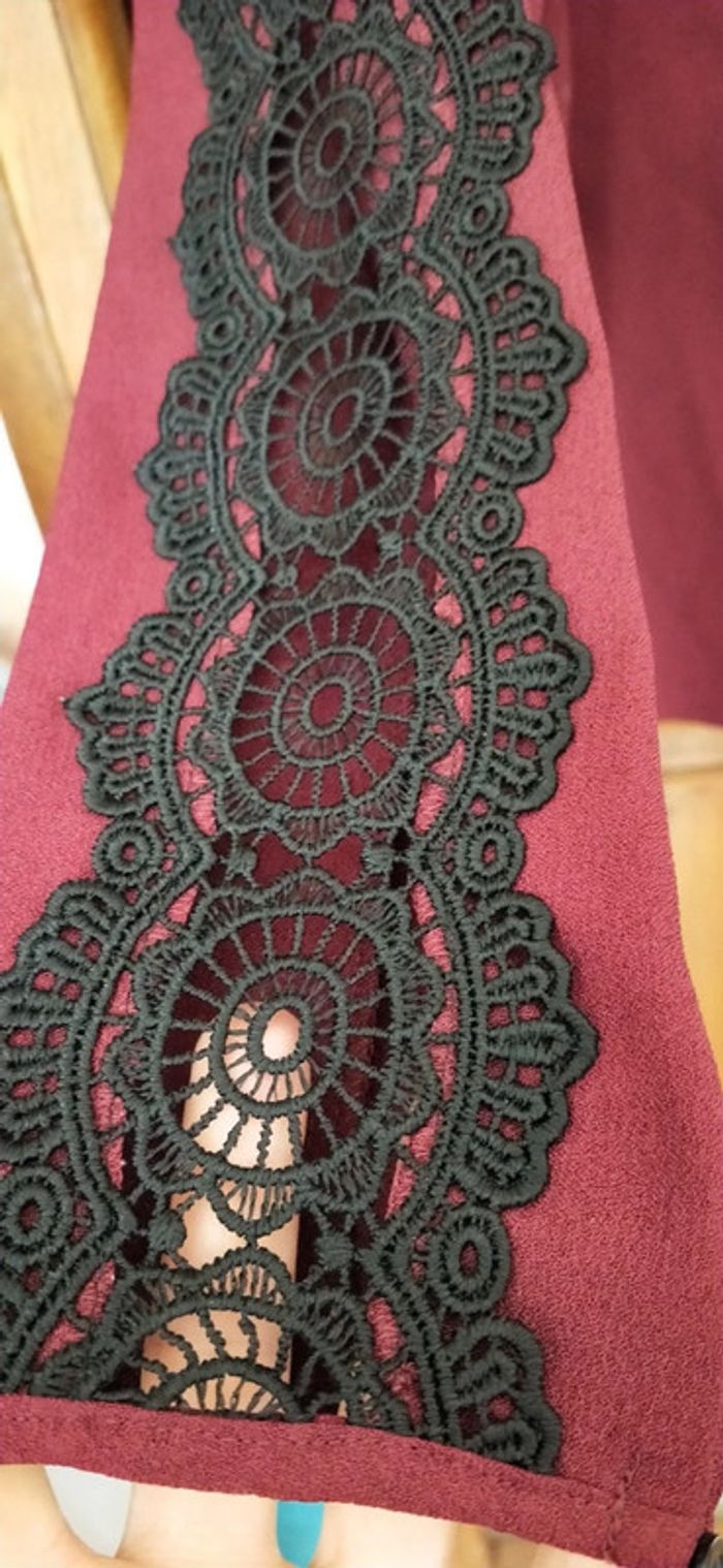 Blouse habillée manches dentelle Un jour ailleurs - photo numéro 4