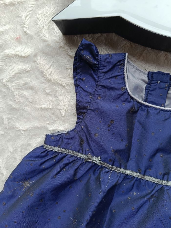 Robe de fête style boule anniversaire mariage Noël Fille 12 mois étoile Orchestra Pomme Framboise - photo numéro 2