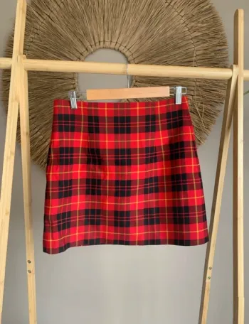 Jupe à carreaux Zara taille M