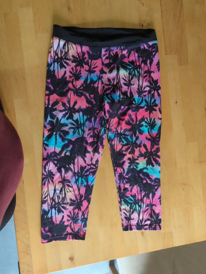 Legging 3/4 palmier coucher soleil HM