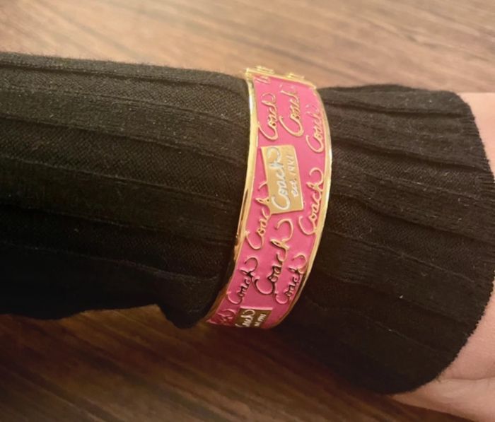Bracelet  métal rose et doré - photo numéro 2