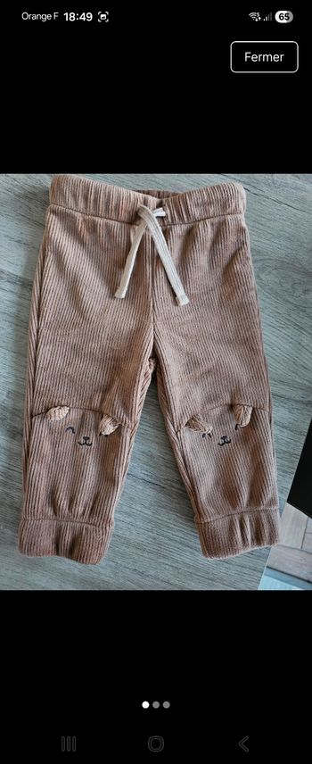 Pantalon en velours garçon 