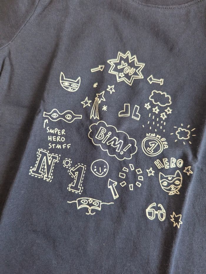 T-shirt Verbaudet Bleu marine 18 mois - photo numéro 2