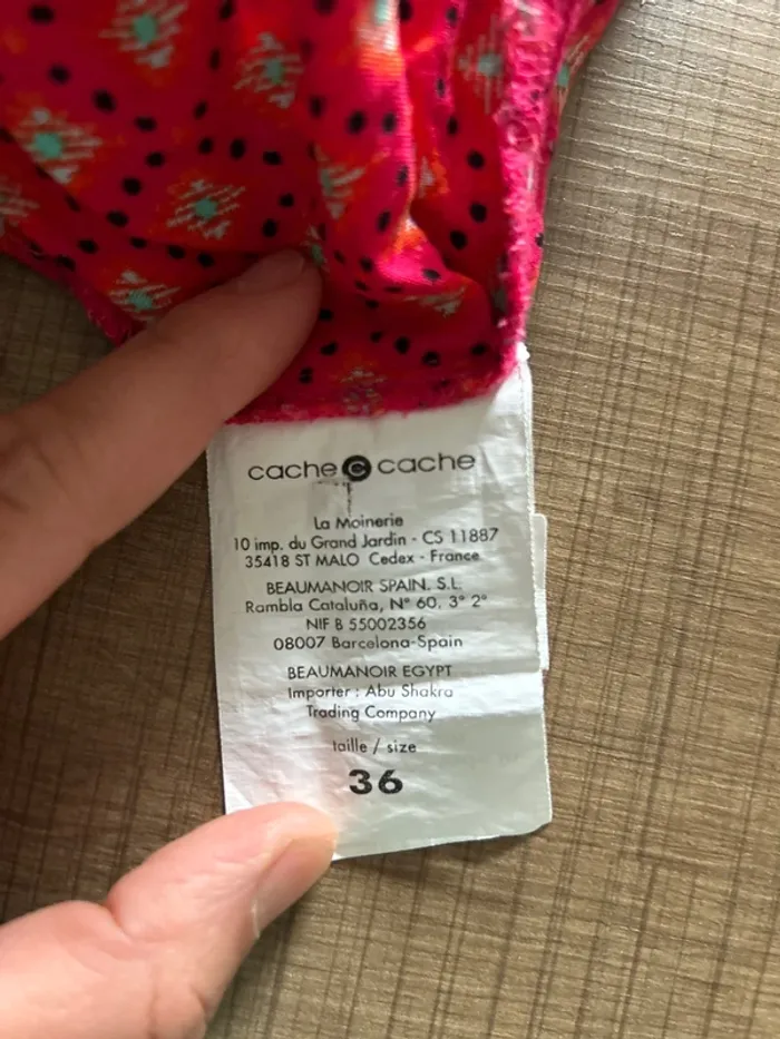 Débardeur à motif femme, cache cache taille 36 - photo numéro 4