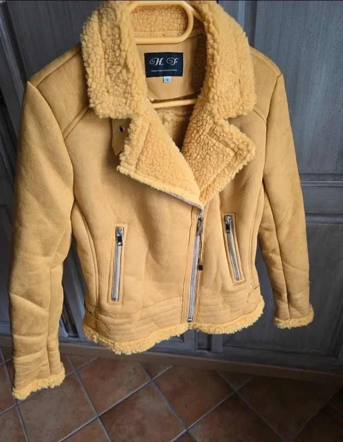 Veste manteau perfecto fourure sherpa taille M - photo numéro 7