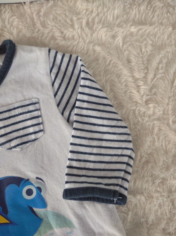 Pyjama grenouillère été léger Mixte 1 mois Némo Dory Disney Baby 100% coton - photo numéro 5