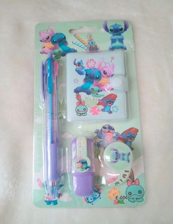 Set mignon Stitch de Lilo et Stitch neuf 