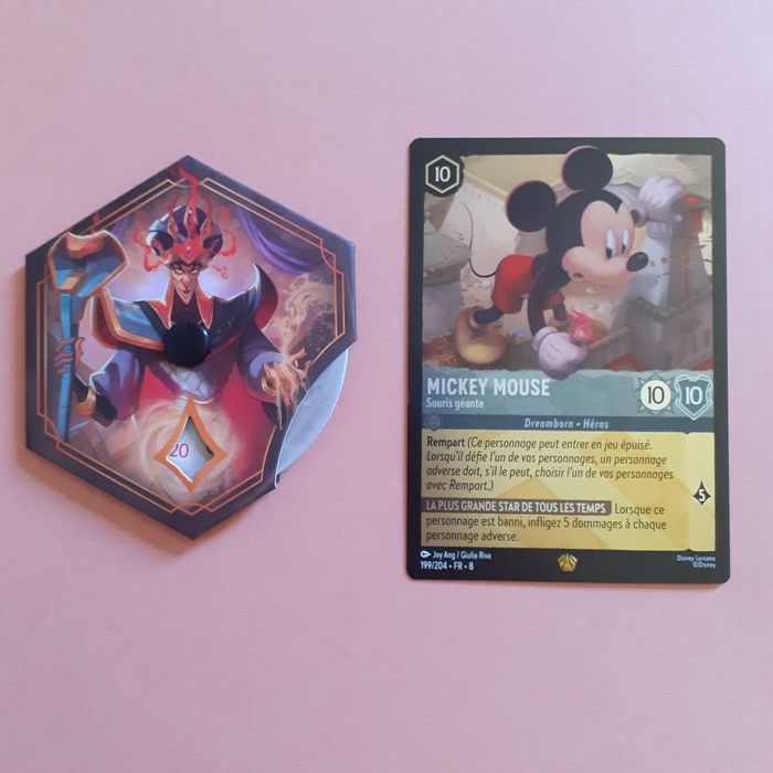 Lorcana chap.8: Carte légendaire Mickey +Compteur de Lore Jafar