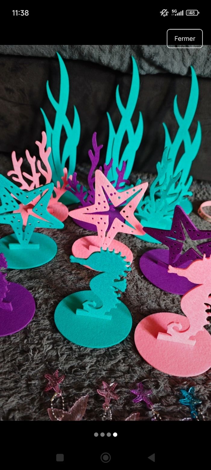 Décorations et cadeaux anniversaire sirènes - photo numéro 4