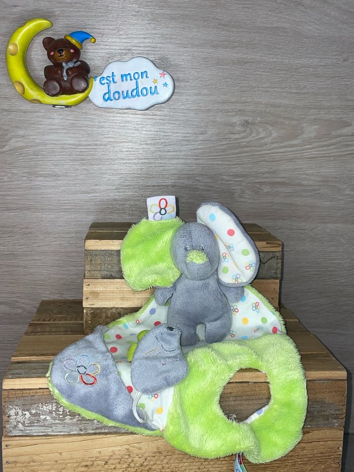 NOU149 doudou éléphant 🐘 nounours