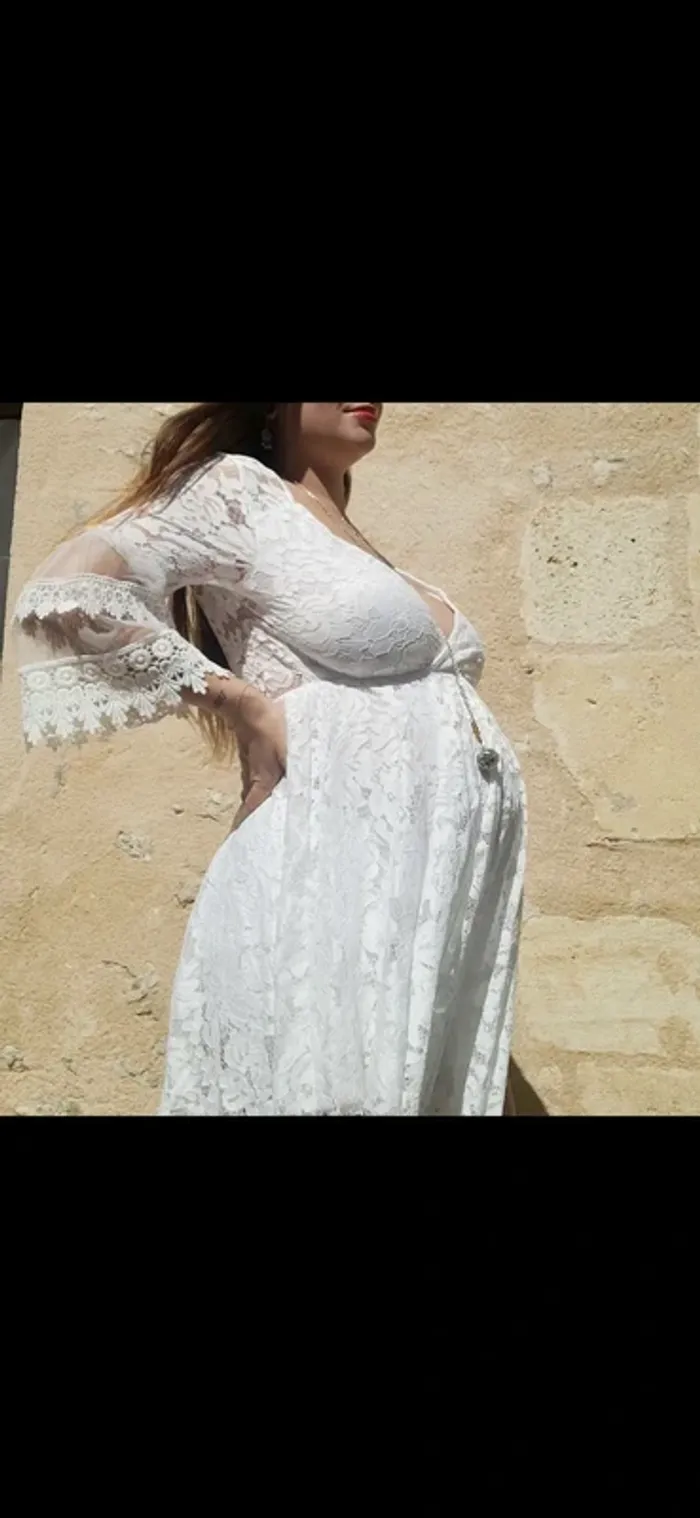 Robe dentelle blanche