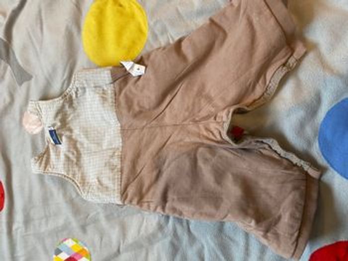 Salopette beige velours doublé hiver - photo numéro 5