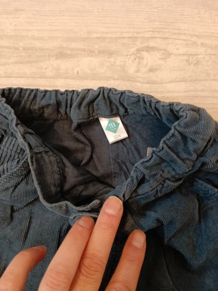 Pantalon velours 12 mois tex - photo numéro 3