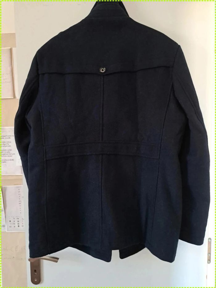 Parka caban homme Kudoro taille L bleu marine laine - photo numéro 4