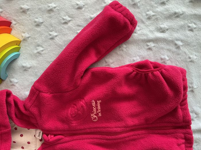 veste polaire a capuche rose 9 mois tex - photo numéro 4