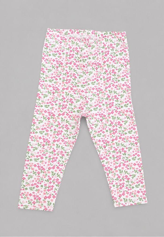 Legging bébé fille fleuri