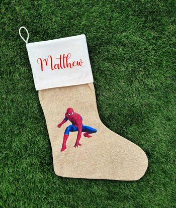 Chaussette de Noël personnalisée spiderman