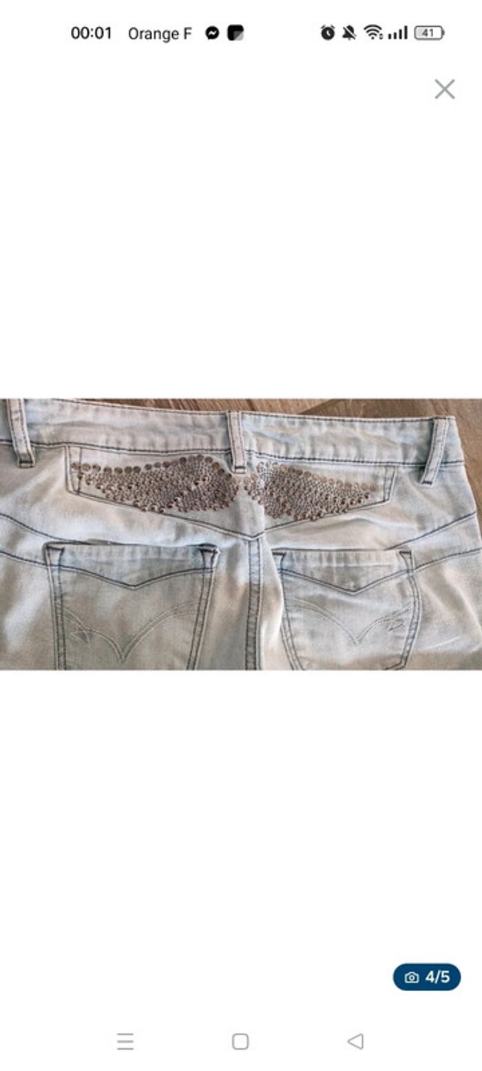 Jean femme kaporal à strass