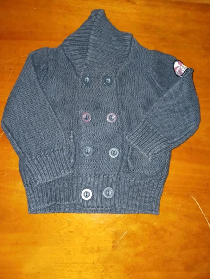 Gilet noir 3 mois grain de blé