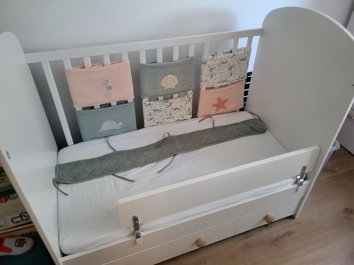 IKEA GONATT lit bébé évolutif (2 hauteurs) avec tiroir / possibilité lot avec accessoires - photo numéro 6