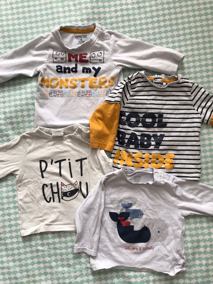 Lot t-shirt manches longues