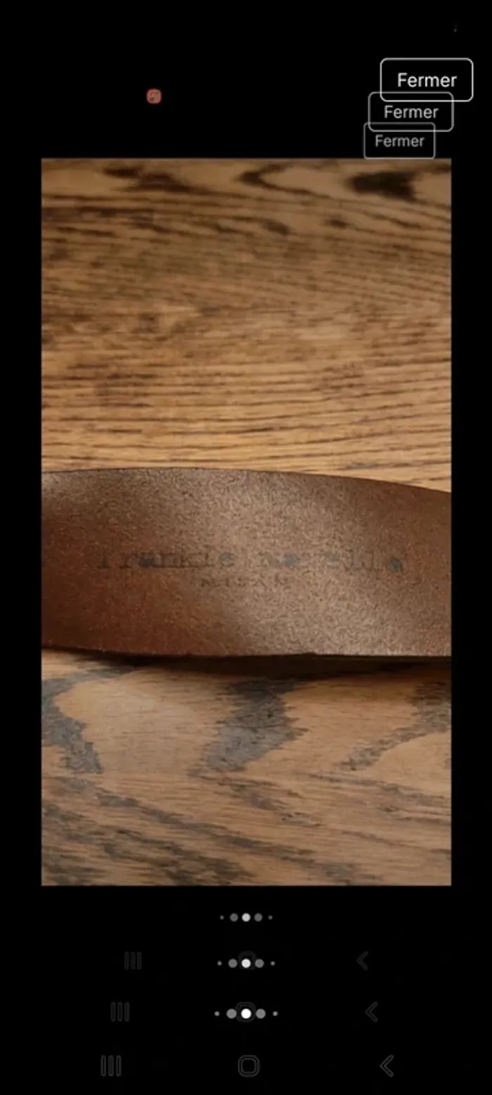 Ceinture Marron cuir Frankie Morello Milano 85cm - photo numéro 11