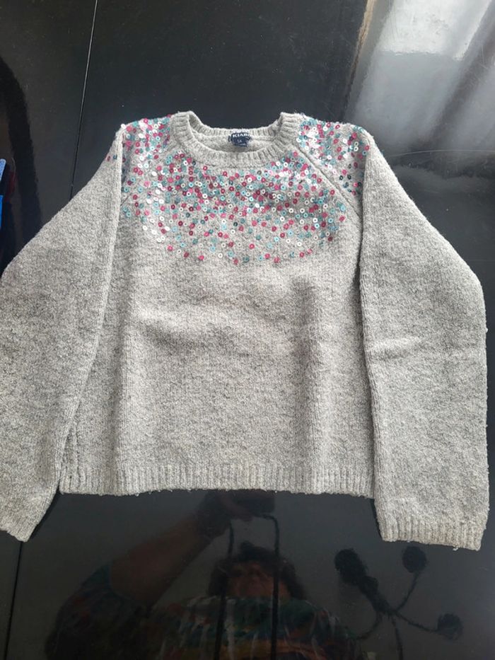 Pull gris kiabi 5 ans