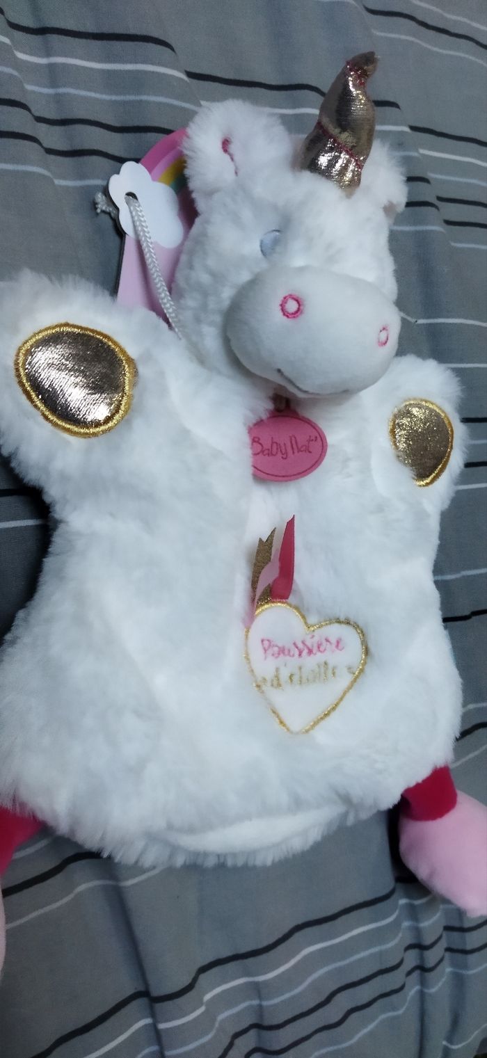 Doudou licorne Babynat - photo numéro 3