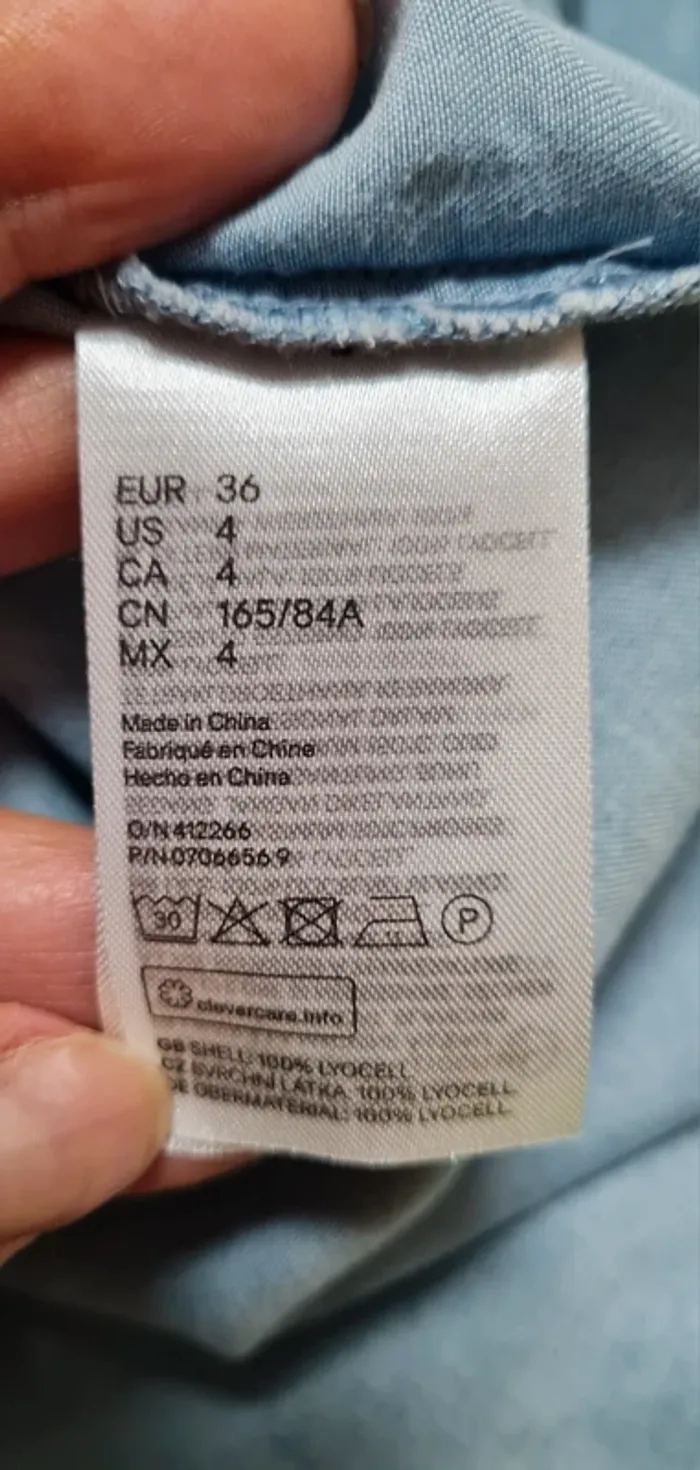 Robe jeans H&M T36 - photo numéro 9