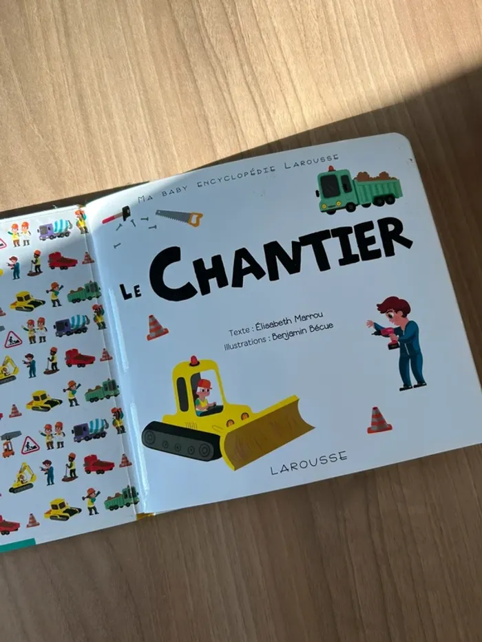 Livre le chantier ma baby encyclopédie Larousse - photo numéro 12