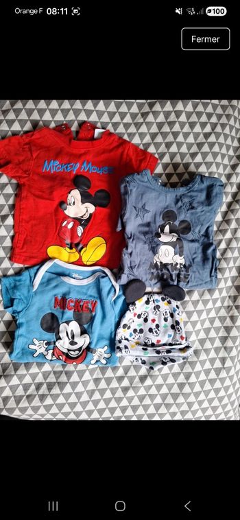 Lot Mickey garçon