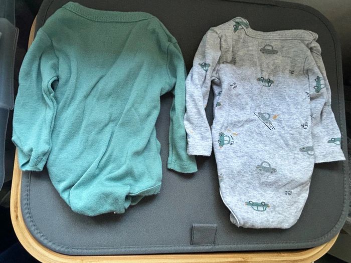 Lot de 2 bodys manches longues , naissance, kiabi - photo numéro 6