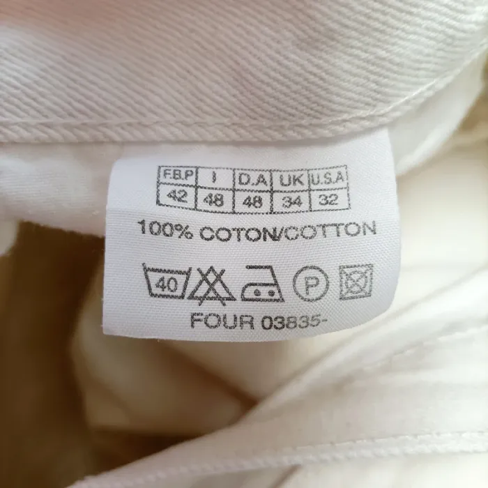 Jean blanc cassé Struggle’S coupe droite 100% coton taille 42 A1499 - photo numéro 9