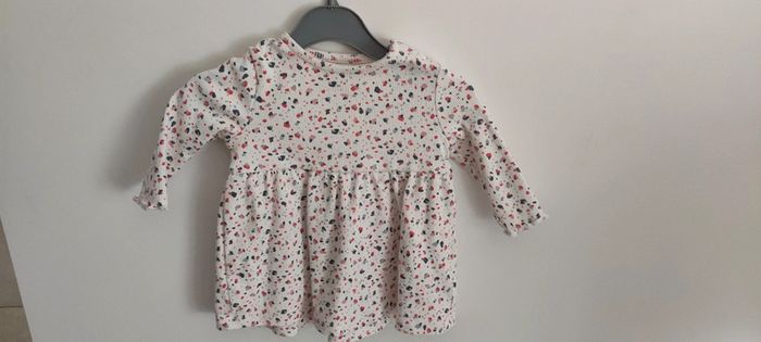 Robe bébé fille en maille côtelée écru Gémo 3 mois 59cm