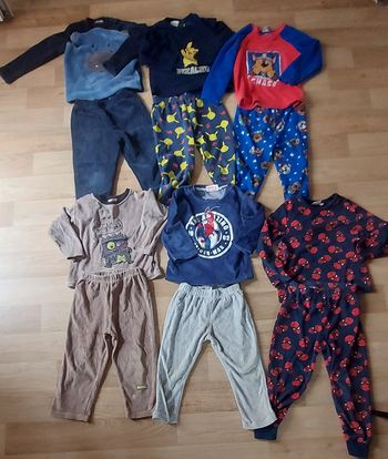 7 pyjamas 3/4ans hiver