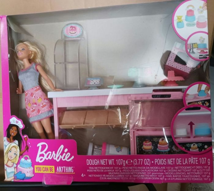 Barbie metiers patisserie Gateaux pâte à modeler barbie - photo numéro 2