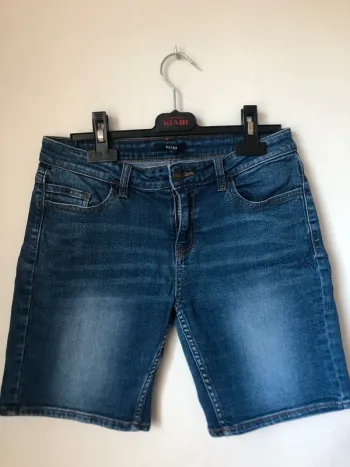 Bermuda jean elastane