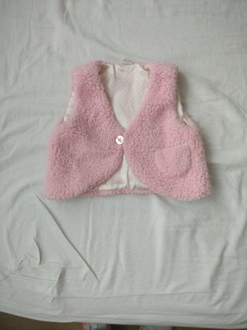 Gilet fille sans manche 12 mois