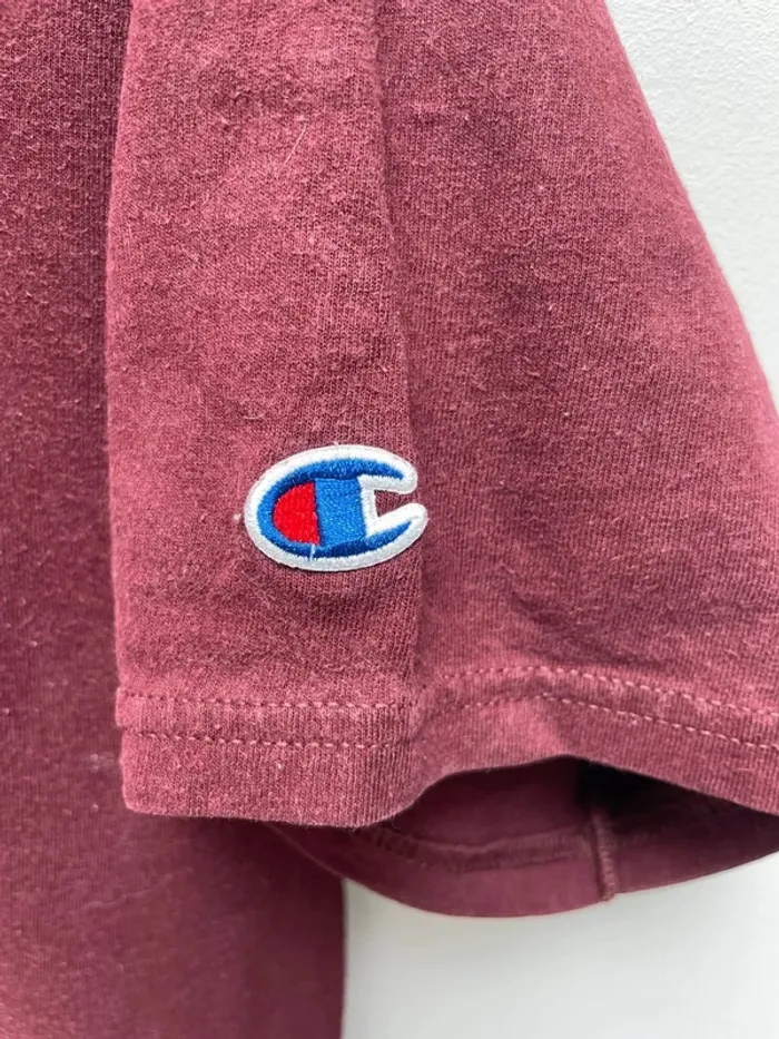 T-shirt burgundy Champion Mens Large - photo numéro 2