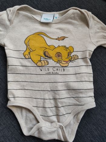 Body bébé garçon Disney roi lion