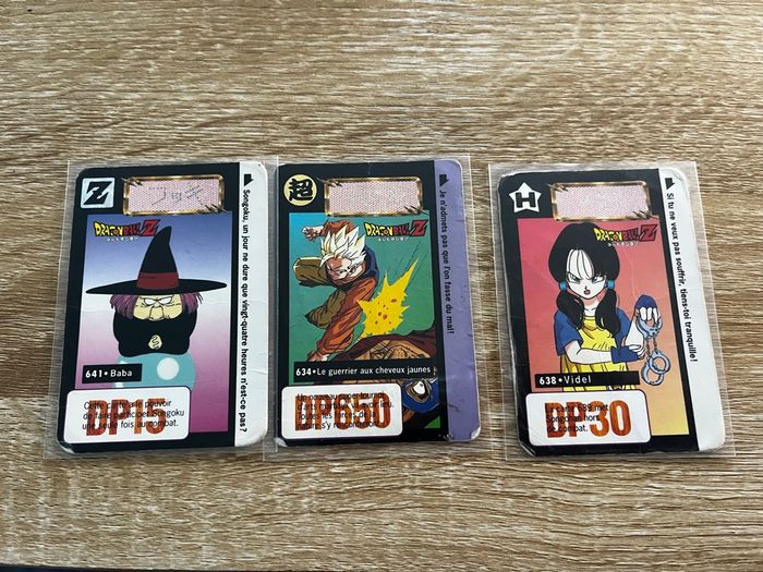 Lot 11 cartes dragon ball z Cardass bandai 1995 Toei animation - photo numéro 2