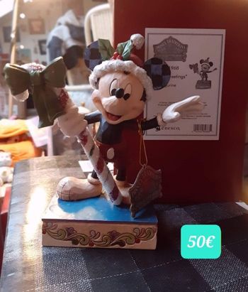 Figurine Disney traditions de Jim Shore mickey canne à sucre