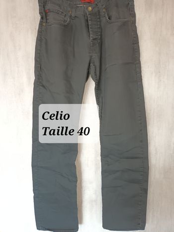 Pantalon Homme noir Taille 40 Celio