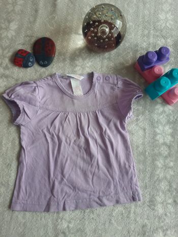 T-shirt manches courtes violet