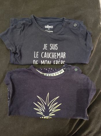 Lot de 2 tee shirts