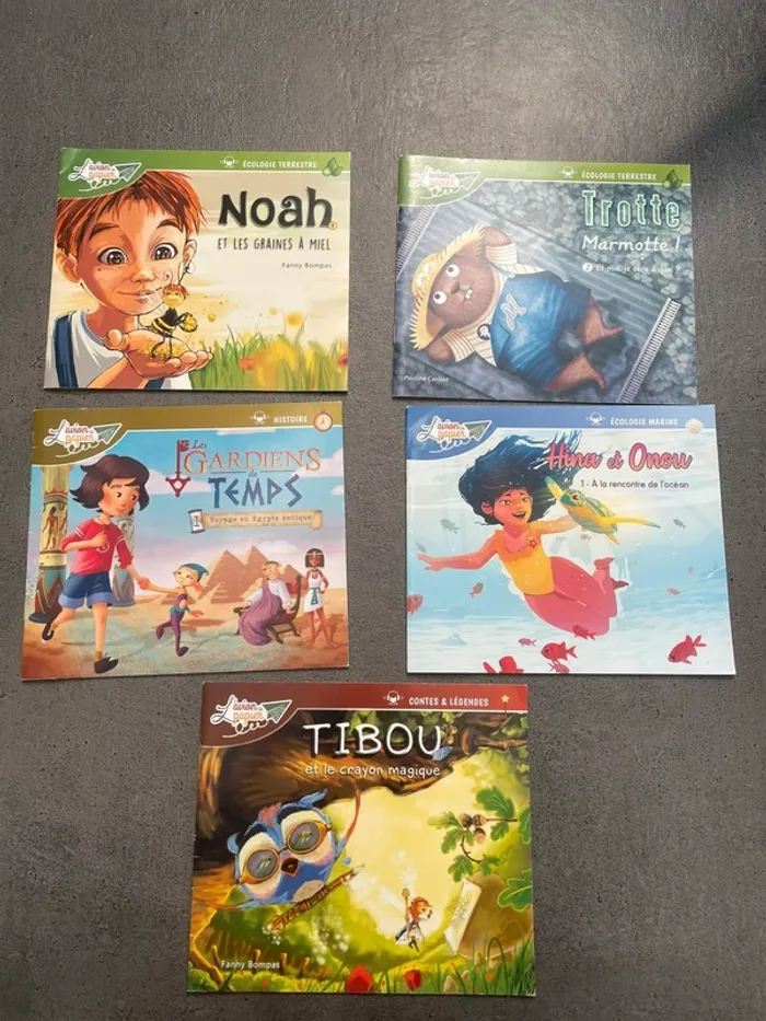Lot de 5 livres enfant L’avion de papier
